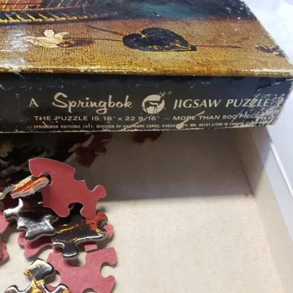 “Bouquet of Flowers” by Jacques Linard 1971 Springbok Art puzzle Complete VTG - Picture 3 of 7